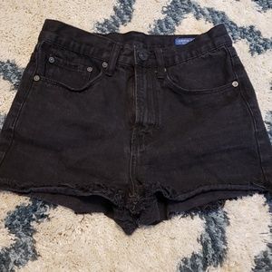 Denim Colab black Jean shorts